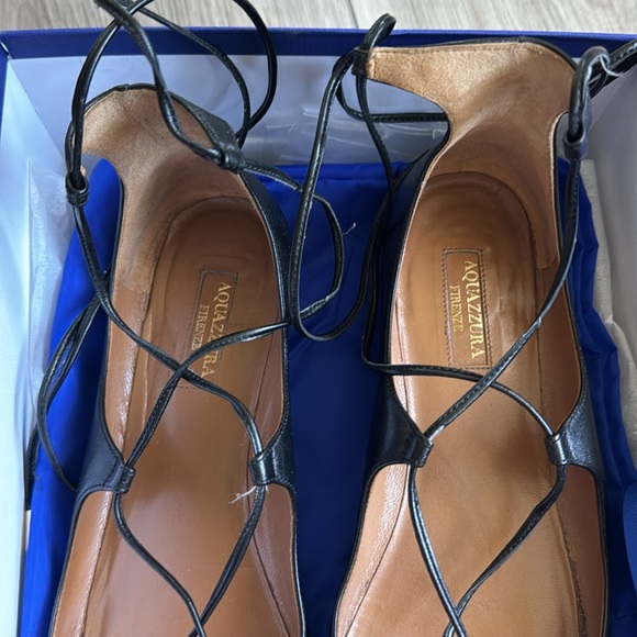 Authentic AQUAZZURA Christy pointed toe Flat. Size 37. - Picture 2 of 9